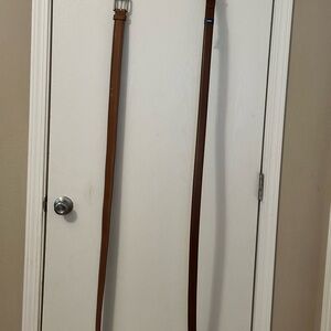 George Brown Leather Belts - Set of 2